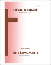 Hear, O Israel Unison choral sheet music cover